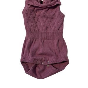 Kate Quinn Unisex Pink Sleeveless Knit Bubble Romper 0-3 Months